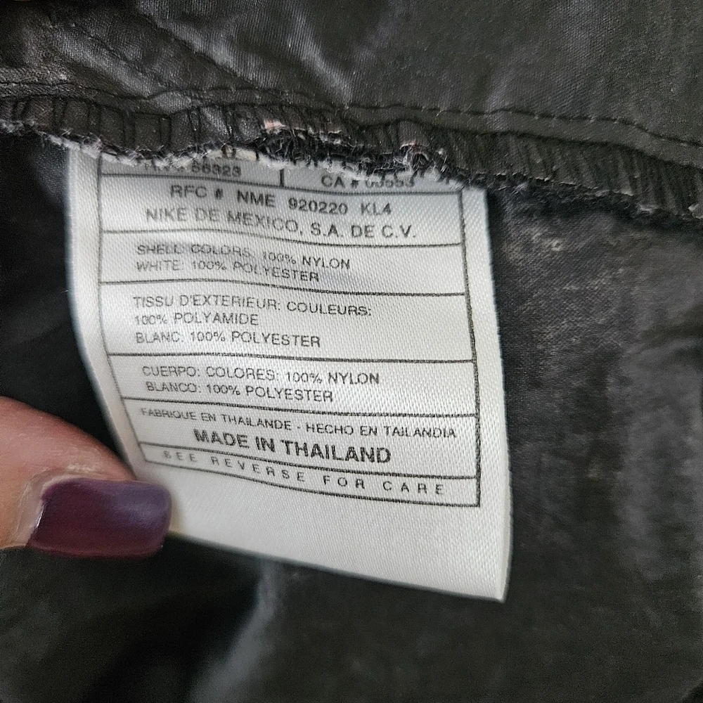 Vintage Nike Black Pullover Windbreaker Large - Picture 5 of 9